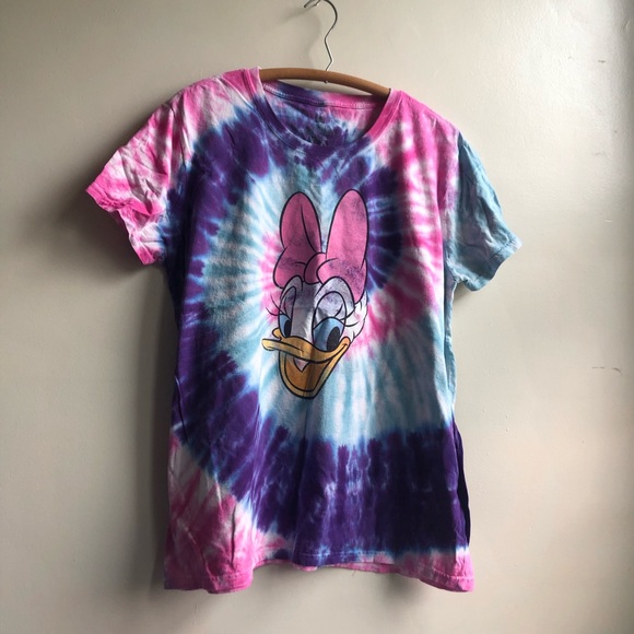 Disney Bound Daisy Duck Tie Dye Womans T Shirt - Picture 2 of 3